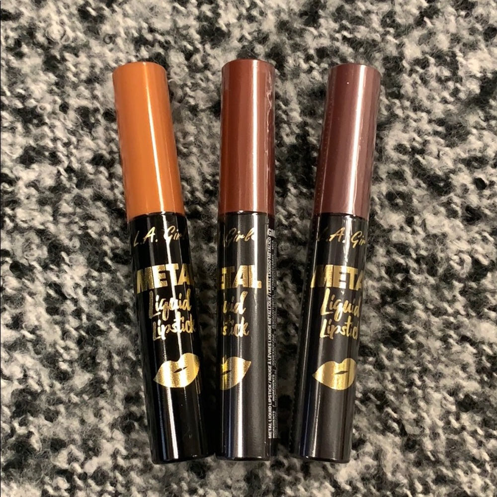 LA Girl Metal Liquid Lipstick-3pc set